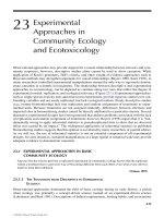 ECOTOXICOLOGY: A Comprehensive Treatment - Chapter 23 pptx