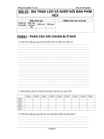 Báo cáo thí nghiệm-Bài 3: Điều khiển ma trận Led và bàn phím Hex ppt