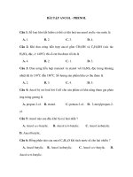 BÀI TẬP ANCOL - PHENOL doc