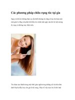 Các phương pháp chữa rụng tóc tại gia ppt