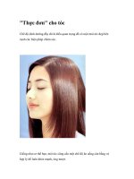 ''''''''Thực đơn'''''''' cho tóc ppt