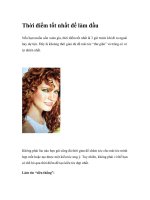 Thời điểm tốt nhất để làm đầu potx