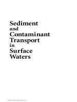 Sediment and Contaminant Transport in Surface Waters - Chapter 1 ppt
