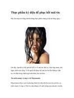 Thực phẩm kỳ diệu để phục hồi mái tóc pot