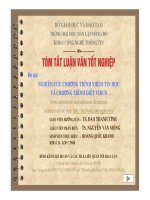 Tóm tắt luận văn tốt nghiệp: Nghiên cứu chương trình virus tin học và chương trình diệt virus  ĐHDL Đông Đô