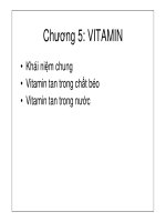 bài giảng hóa sinh chương 5 vitamin
