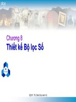 Chương 8: Thiết kế Bộ lọc Số pptx