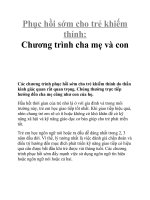 Phục hồi sớm cho trẻ khiếm thính: Chương trình cha mẹ và con pdf