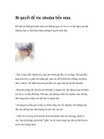 Bí quyết để tóc nhuộm bền màu ppt