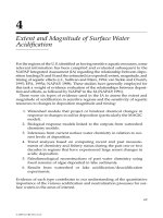 AQUATIC EFFECTS OF ACIDIC DEPOSITION - CHAPTER 4 doc