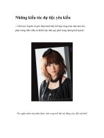 Những kiểu tóc dự tiệc yêu kiều pptx