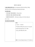 TIẾT 52 : BÀI TẬP pptx