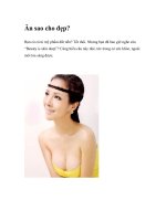 Ăn sao cho đẹp? ppt