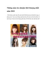 Những màu tóc nhuộm thời thượng nhất năm 2010 pptx