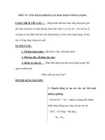 TIẾT 75 : ỨNG DỤNG ĐỊNH LUẬT BẢO TOÀN NĂNG LƯỢNG doc