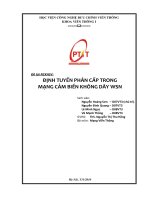 giao thức định tuyến phân cấp trong wsn