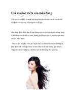 Giữ mái tóc mềm vào mùa đông pptx