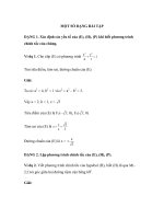 MỘT SỐ DẠNG BÀI TẬP HÌNH HỌC doc