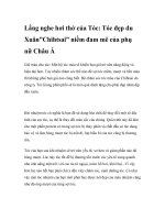 Lắng nghe hơi thở của Tóc: Tóc đẹp du docx