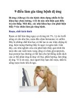 9 điều làm gia tăng bệnh dị ứng doc