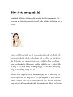 Bảo vệ tóc trong mùa hè ppt