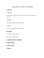 ĐẠI LƯỢNG TỈ LỆ THUẬN - TỈ LỆ NGHỊCH pptx