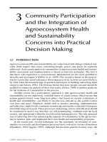 Integrated Assessment of Health and Sustainability of Agroecosystems - Chapter 3 potx
