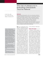 Việc sử dụng siêu âm trong chấn thương chỉnh hình ppt