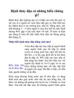 Bệnh thủy đậu có những biến chứng gì? docx