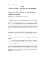 chuyên đề giải pháp giảm ùn tắc giao thông đô thị tại thành phố hà nội