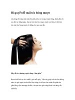 Bí quyết để mái tóc bóng mượt potx