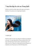 7 mẹo làm đẹp tóc của sao Trung Quốc docx