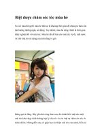 Biệt dược chăm sóc tóc mùa hè potx