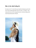 Bảo vệ tóc dưới nắng hè potx