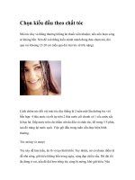 Chọn kiểu đầu theo chất tóc doc