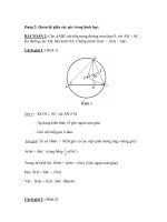 Dạng 2: Quan hệ giữa các góc trong hình học pot