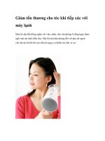 Giảm tổn thương cho tóc khi tiếp xúc với máy lạnh pot