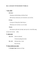 Bài 1: LÀM QUEN VỚI MICROSOFT WORD (t2) pot