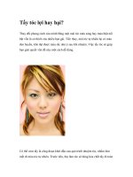 Tẩy tóc lợi hay hại? docx