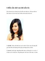 6 điều cần nhớ sau khi uốn tóc doc