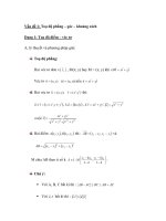 Vấn đề 1: Toạ độ phẳng – góc – khoảng cách docx