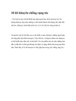 10 lời khuyên chống rụng tóc docx