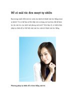 Để có mái tóc đen mượt tự nhiên pot