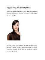 Trị gàu bằng liệu pháp tự nhiên doc