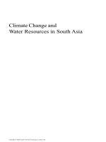 Climate Change and Water Resources in South Asia - Chapter 1 ppt