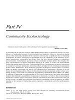 ECOTOXICOLOGY: A Comprehensive Treatment - Chapter 20 ppt