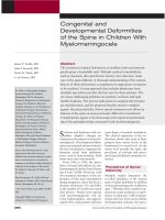 Dị tật bẩm sinh cột sống ở trẻ em doc