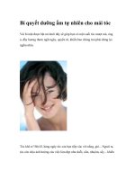 Bí quyết dưỡng ẩm tự nhiên cho mái tóc potx