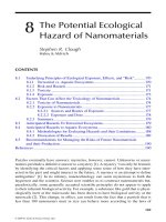 Nanotechnology and the Environment - Chapter 8 potx