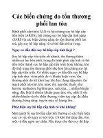 Các biến chứng do tổn thương phổi lan tỏa potx